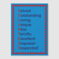 Volunteer Appreciation Thanks Hearts Red Blue Than
