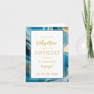volunteer appreciation week blue gold card