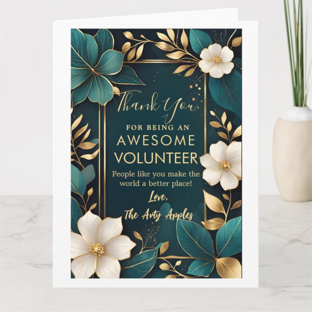 volunteer appreciation week  card (Front)