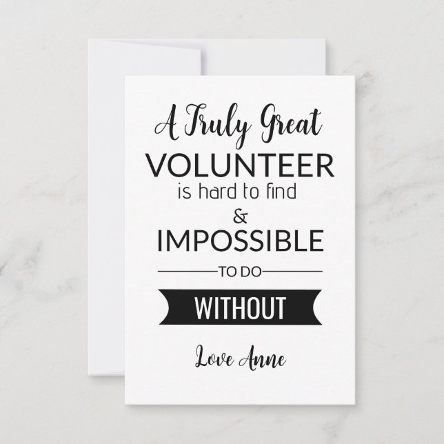 volunteer appreciation week card (Front)