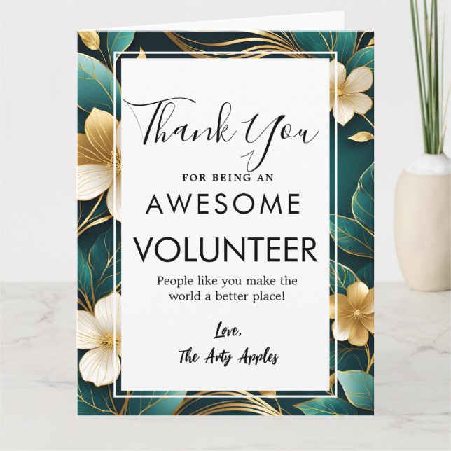 volunteer appreciation week  card (Front)