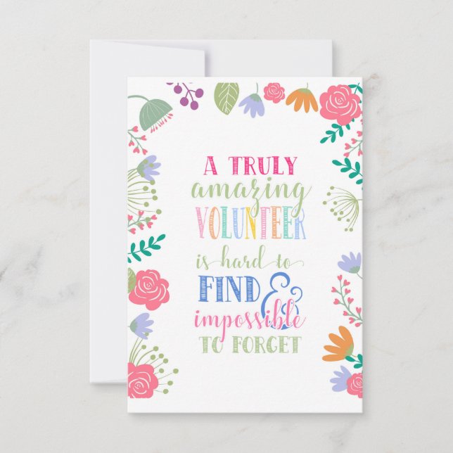 volunteer appreciation week card (Front)