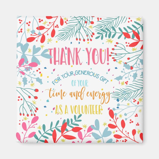 volunteer appreciation week magnet (Front)