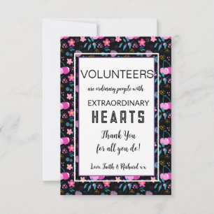 volunteer appreciation week pattern card