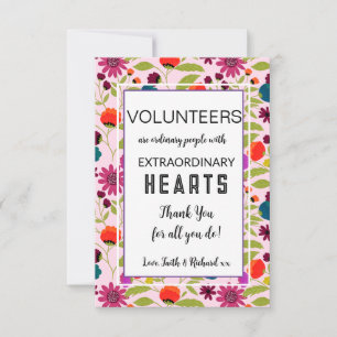 volunteer appreciation week pattern card