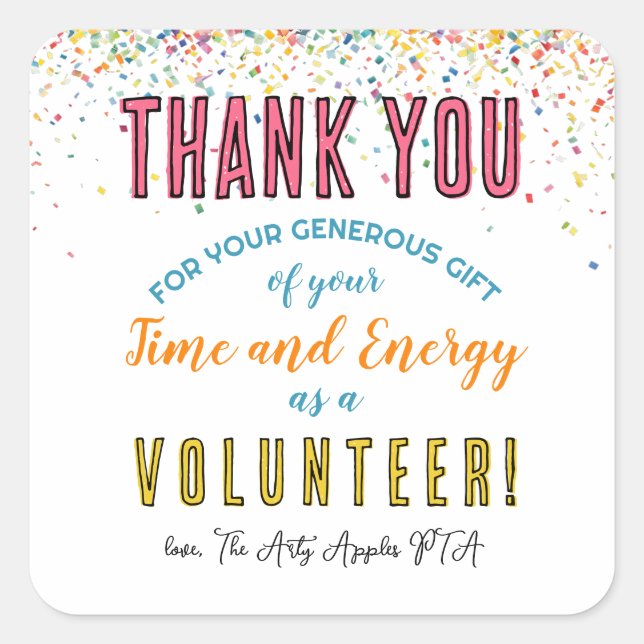 volunteer appreciation week sticker plaster (Front)