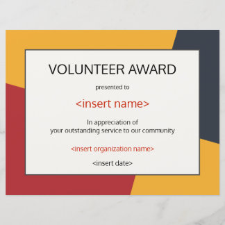 Volunteer Award