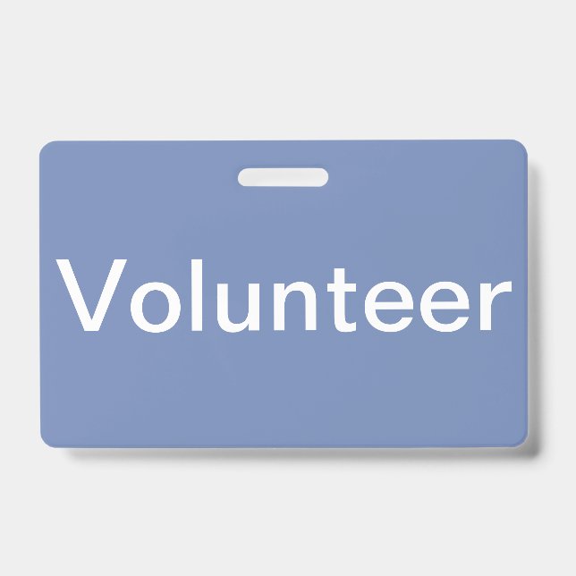 Volunteer Badge ID Badge (Front)
