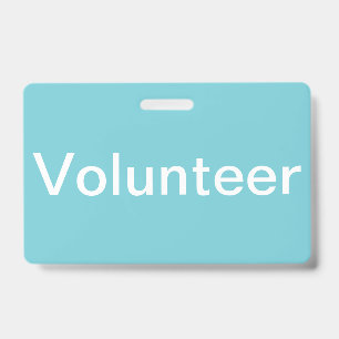 Volunteer Badge ID Badge