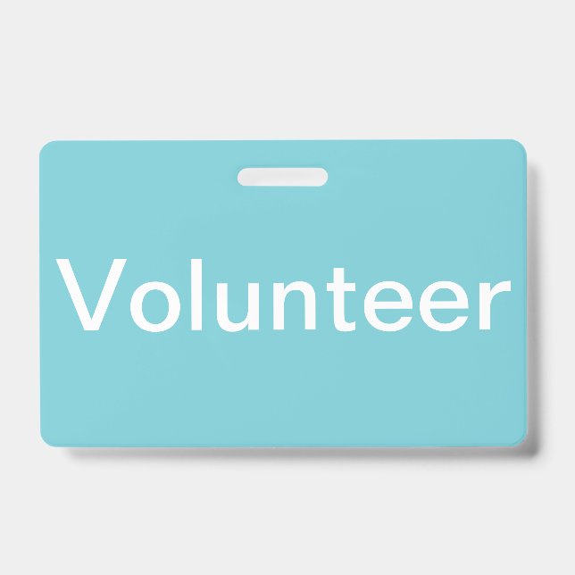 Volunteer Badge ID Badge (Front)