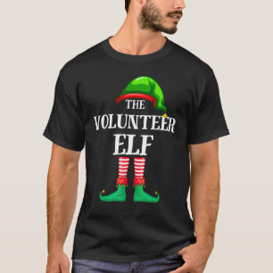 Volunteer Elf Matching Family Group Christmas Part T-Shirt