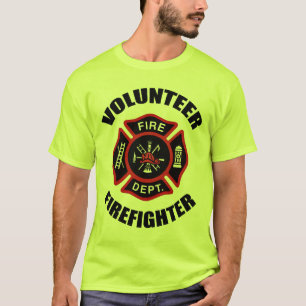Volunteer Firefighter Badge T-Shirt