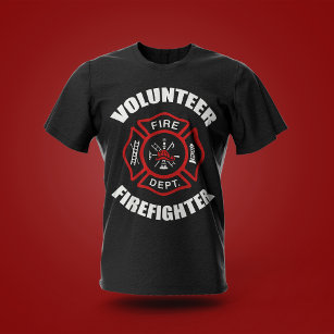 Volunteer Firefighter Badge T-Shirt