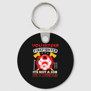 Volunteer Firefighter Fireman Gift Proud Firefight Key Ring