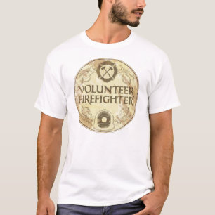 Volunteer Firefighter Grunge T-Shirt