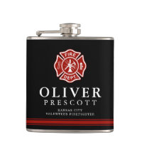 Volunteer Firefighter | Maltese Cross Custom Black