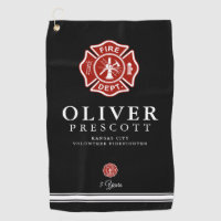 Volunteer Firefighter | Maltese Cross Symbol Black