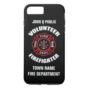 Volunteer Firefighter Name Template iPhone 8 Plus/7 Plus Case