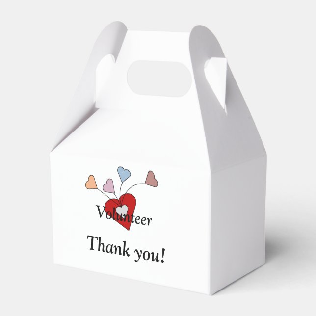 Volunteer Giving From the Heart Favour Box (Front Side)