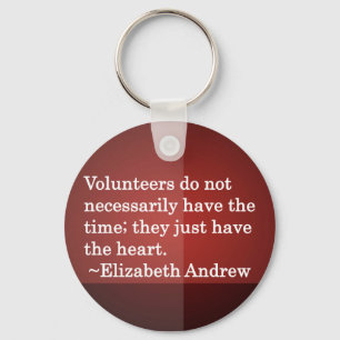 Volunteer Heart Key Ring