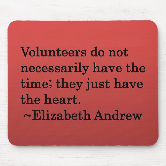 Volunteer Heart Mouse Mat (Front)