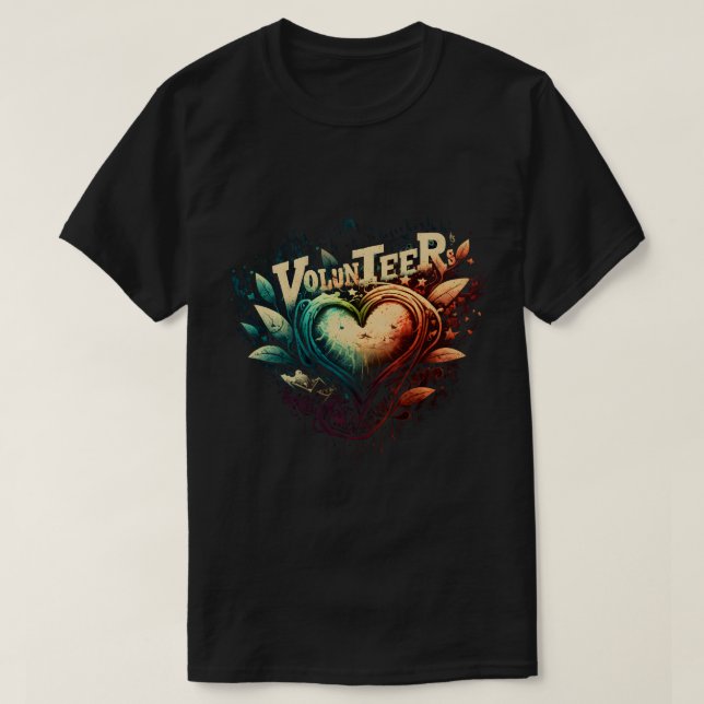 Volunteer heart T-Shirt (Design Front)