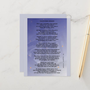 Volunteer Heroes Paper Sheet
