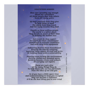 Volunteer Heroes Photo Enlargement Print