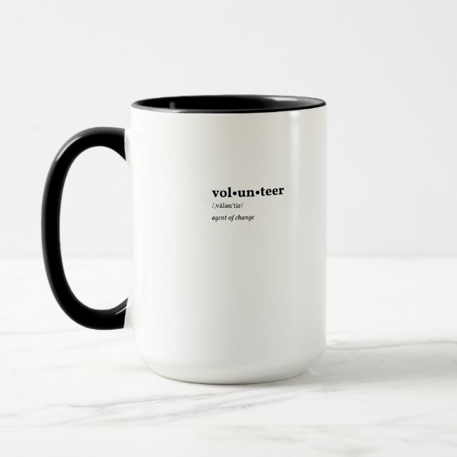 Volunteer Mug (Left)