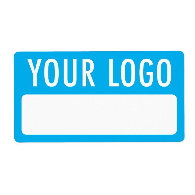 Volunteer Name Stickers with Logo Write On Badge (Front)