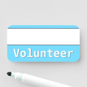 "Volunteer" Name Tag