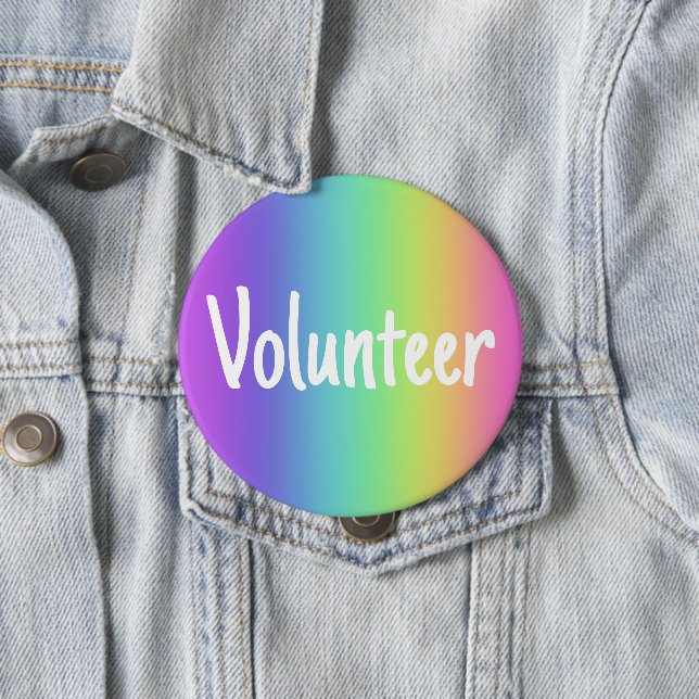 Volunteer Rainbow Button (In Situ)