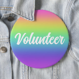 Volunteer Rainbow Gradient Button