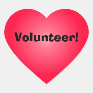 Volunteer: Share Your Heart Sticker