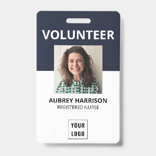 Volunteer Simple Photo ID Badge