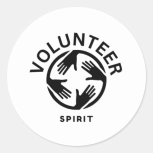Volunteer Spirit Classic Round Sticker