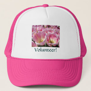 Volunteer! sports cap baseball hats Pink White