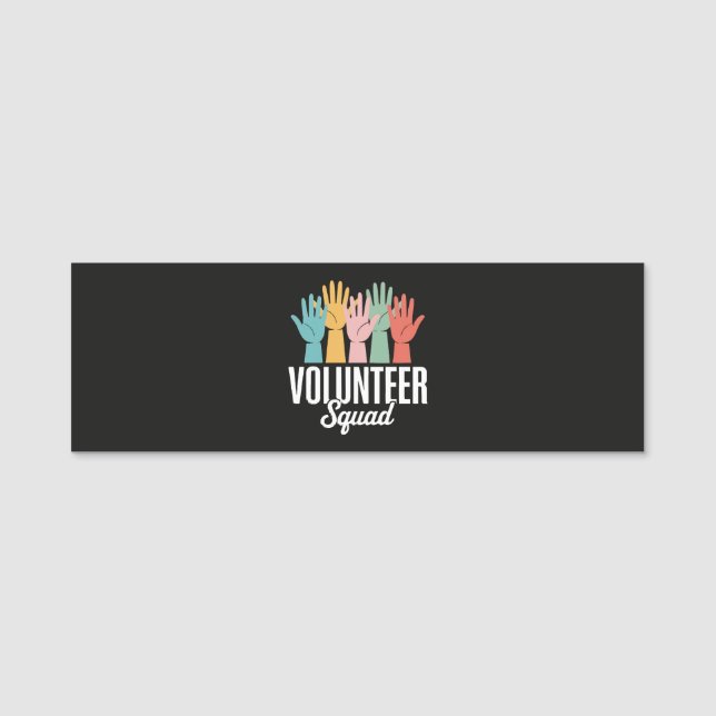 Volunteer Squad Name Tag (Front)