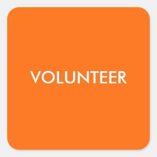 VOLUNTEER SQUARE STICKER