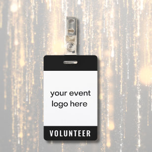 Volunteer Staff Event Badge ID Badge