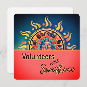 Volunteer Sunshine Flat Card