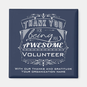 Volunteer Thank You Appreciation Magnet
