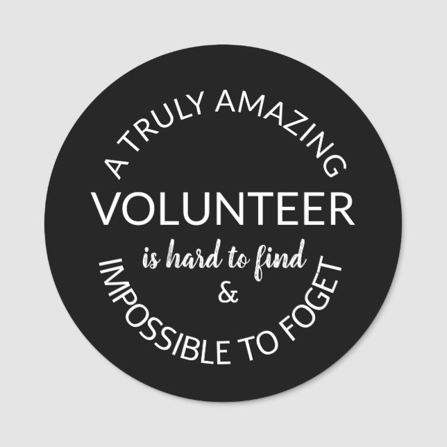 Volunteer thank you name tag (Front)