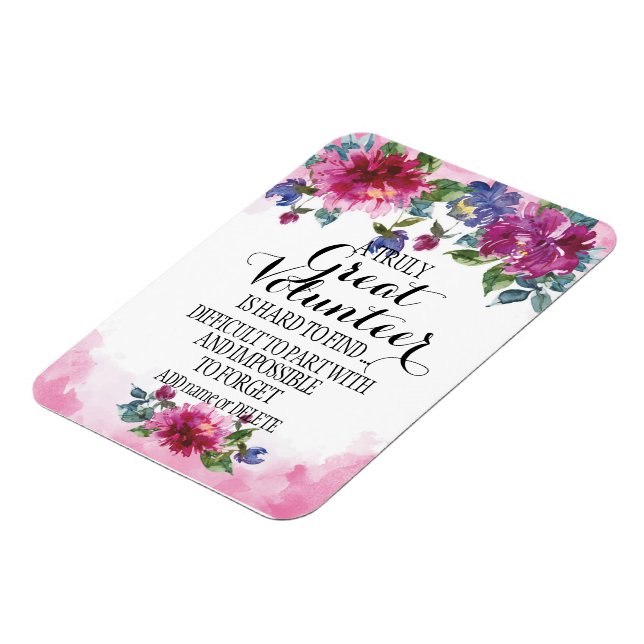Volunteer Thank you Volunteer Appreciation Gift  Magnet (Left Side)