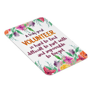 Volunteer Thank you Volunteer appreciation gift Magnet
