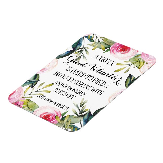 Volunteer Thank you Volunteer Appreciation gift Magnet (Left Side)