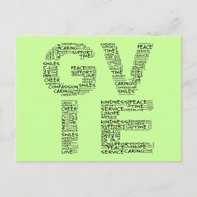 Volunteer: The Greatest Gift is Giving Yourself Postcard (Front)