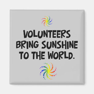 Volunteers bring sunshine to the world magnet