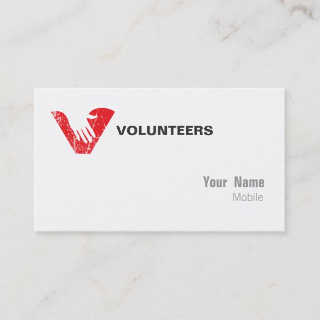 Volunteers Business Card (Front)