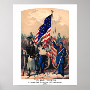 Volunteers Defence Government Against Usurpation Poster